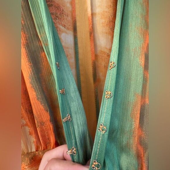 NWOT BRONX AND BANCO Bedouin Horizon Mini Dress  in orange - Picture 10 of 16